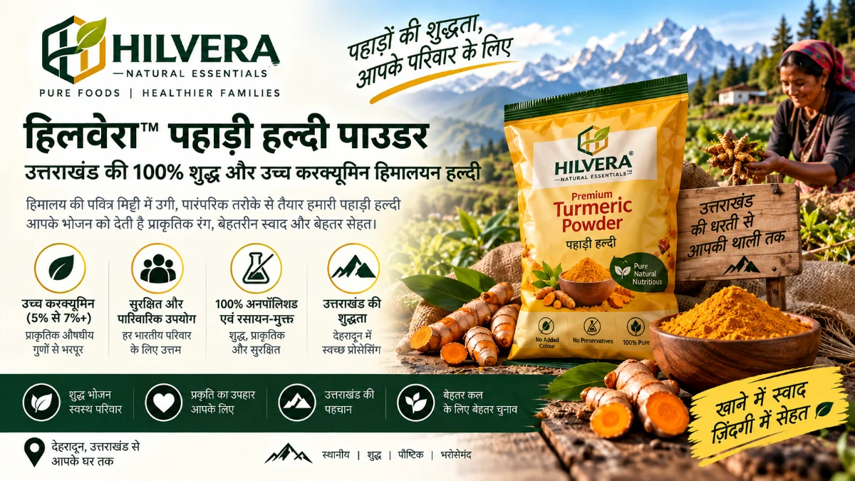 hilvera pahadi haldi powder uttarakhand himalayas