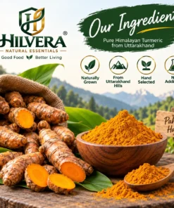 Hilvera Pahadi Haldi turmeric roots and powder from Uttarakhand