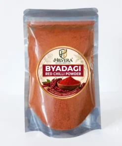 Hilvera Pure Byadgi Red Chilli Powder stand-up pouch packaging