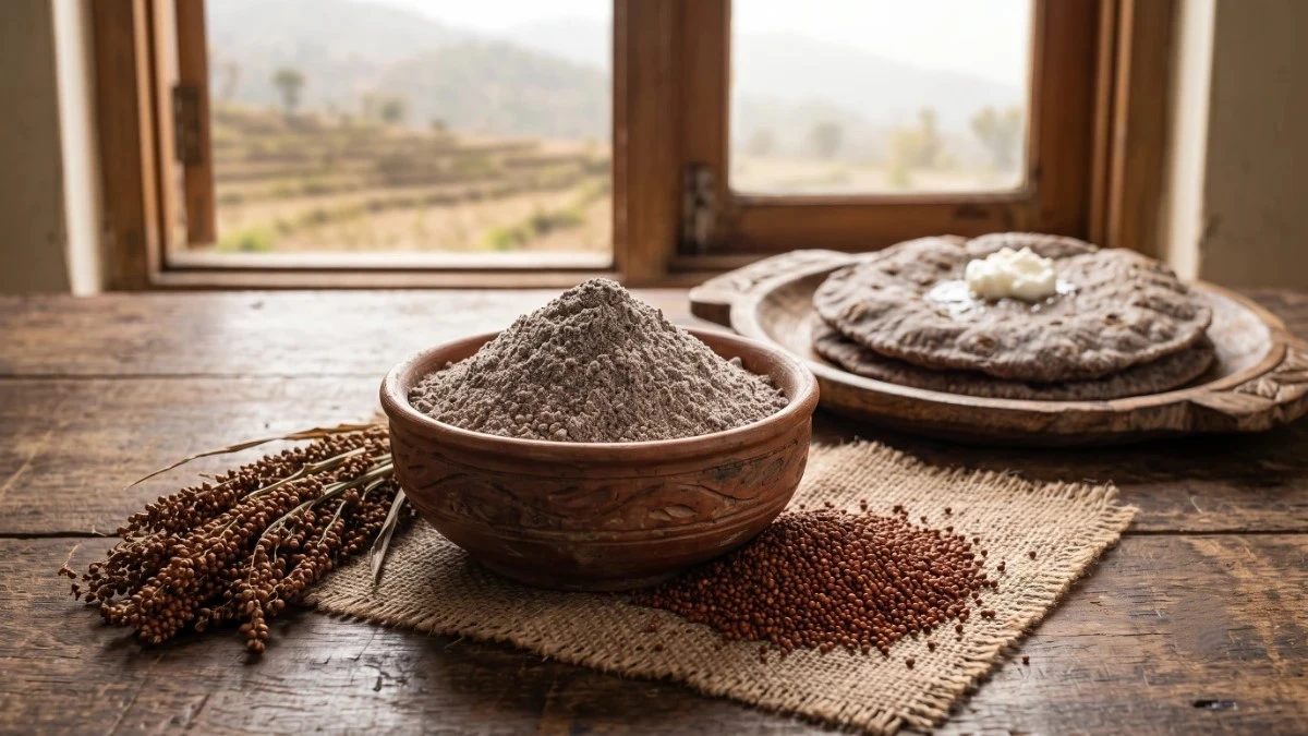 Pure ragi finger millet and ground spices private label packaging